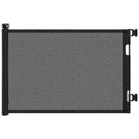 Retractable Gate, Mesh Dog Or Baby Gate For Doorways, Extends Up To 76" Wide, 33" Tall Safety Gate For Doorways, Indoor & Outdoors, Stairs, Hallway