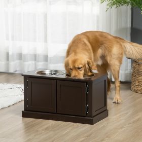Elevated Dog Feeding Station with Storage