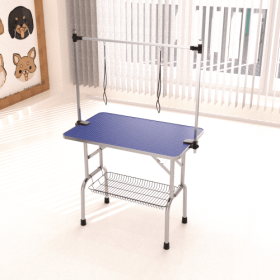 36 Inch Folding Grooming Table, Heavy Duty Stainless Steel