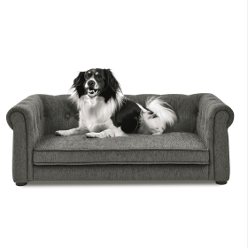 Elegant Rectangular Sofa Pet Bed Suitable For Medium And Large Dogs By PawHut