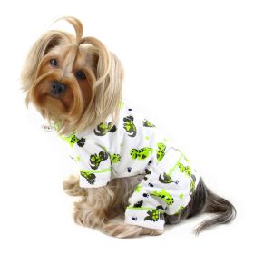 Playful Dinosaur Flannel Pajamas - XL