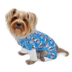 Ultra Soft Plush Minky Silly Sharks Pajamas - XL