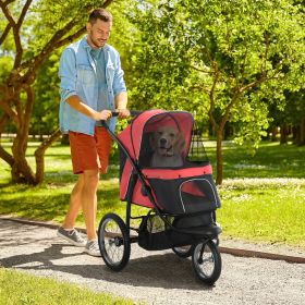 Pet Stroller for Small Dogs and Medium Dogs with Adjustable Canopy
