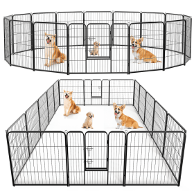 Dog Playpen Indoor Fence, Exercise Pen With Door For Small, Medium  And Large Dogs. For Outdoor, Garden, Yard