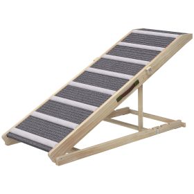 Foldable Pet Ramp for Small to Large Dog, 4 Adjustable Heights from 16" to 23.5"