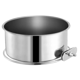 Detachable Stainless Steel Food Or Water Bowl With Clamp Holder For Pet Crates Or Cages