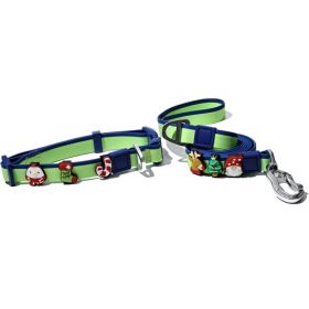 The New Dual-Color Embossed Pet Leash Set Is A Pet Product That Combines Appearance, Fun And Practicality. (Option: Green-15mm)