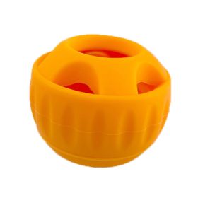 Silicone Slow Meal Ball Tableware Molar Food Leakage (Option: Slow Food Ball Orange)