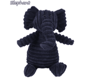 Animal Design Plush Toy With Squeaky, Play Tug-Of-War. Select Your Animal. (Option: Elephant)