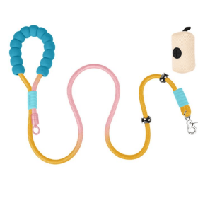 Explosion-proof Dog Leash For Small And Medium-sized Dogs (Option: Yellow and pink gradient)