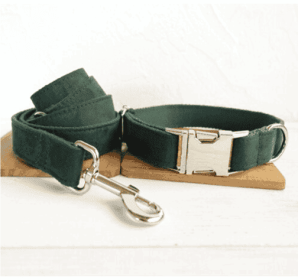 MUTTCO Pet Collar And Leach Set, With Bowtie (Option: Set A-XS)