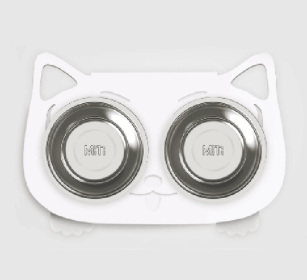 Inclined Dog Feeding And Water Bowl (Option: White-Style1)