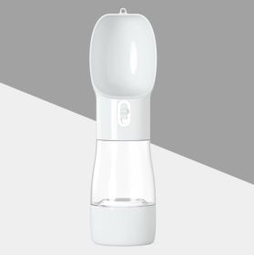 Portable Water Bottle With Food Dispenser For Traveling (Option: Grey)