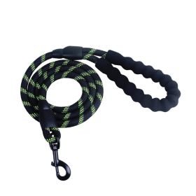 Nylon Reflective Dog Leash For Small Medium Large Dogs (Option: Black and green)
