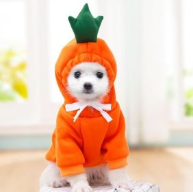 Cute Fruit Designed Hoodie Costume For Small Dogs, Winter Fleece Coat (Option: 3 Style-S)