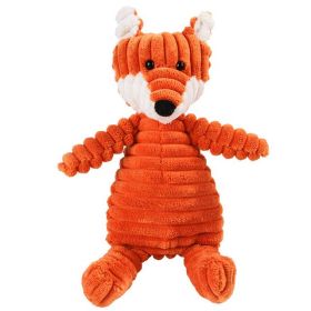 Animal Design Plush Toy With Squeaky, Play Tug-Of-War. Select Your Animal. (Option: Fox)