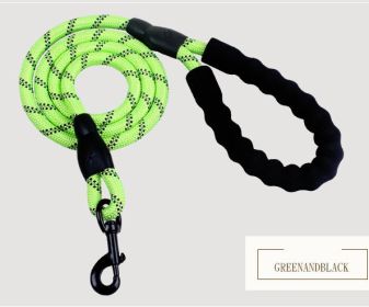 Nylon Reflective Dog Leash For Small Medium Large Dogs (Option: Green)