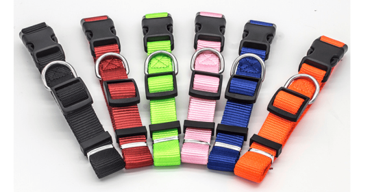 Soft Nylon Pet Collar, Adjustable (Option: Set-L)