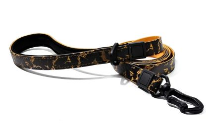 UV Printing Camouflage Embossed Pet Leash Set Is A Perfect Combination Of Style And Functionality Specially Designed For Pets' Outdoor Activities. (Option: Orange-15mm)