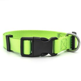 Soft Nylon Pet Collar, Adjustable (Option: Green-S)