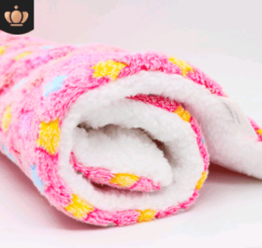 Cute Blankets Dog Or Cat Pet Mat (Option: Pink starry sky-S50x30)