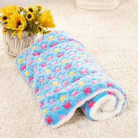 Cute Blankets Dog Or Cat Pet Mat (Option: Blue starry sky-50x50)