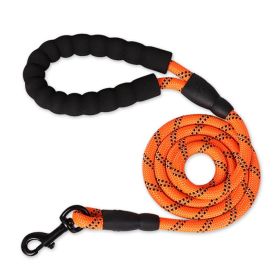 Nylon Reflective Dog Leash For Small Medium Large Dogs (Option: Orange)