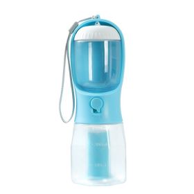 Dog Water Cup Drinking, Food And Garbage Bag, Three-in-one Portable Small Multi-functional Pet Supplies (Option: 300ml Garbage Bag-Turquoise)