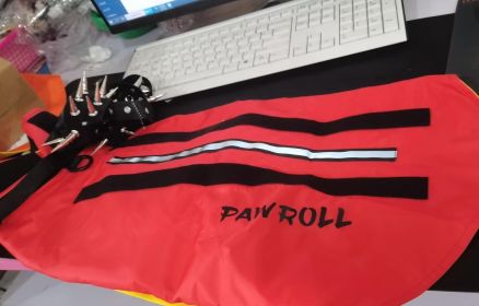 Polyester Vest Paw Roll Developing Product (Option: Red-XXS)