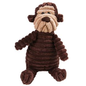 Animal Design Plush Toy With Squeaky, Play Tug-Of-War. Select Your Animal. (Option: Monkey)