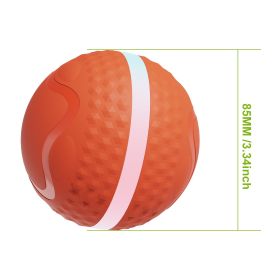 Smart Interactive Dog Toys, Automatic Moving Ball With Lighting Modes, For Enrichment & Stimulation, Motion Activated (Option: Orange)