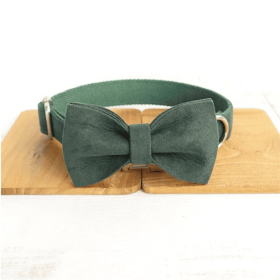 MUTTCO Pet Collar And Leach Set, With Bowtie (Option: Set-L)