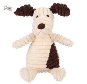 Animal Design Plush Toy With Squeaky, Play Tug-Of-War. Select Your Animal. (Option: Dog 28cm)