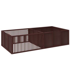 Whelping Box for Dogs Built for Mothers Comfort with Removable Doors, Also Doubles As A Puppy Playpen for Indoors (Option: Coffee-1080x590x190 mm)