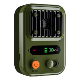 Black-Green Color Options -- 1Pc Ultrasonic Anti-Barking Device Rechargeable Auto Dog Bark Control Deterrent Box Training Device IPX4 Waterproof With (Option: Green)