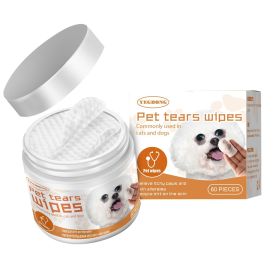 Pet Tear Wipes For Use On Dogs And Cats. Remove Tear Stains, Cotton Eye Wipes (Option: 1PC)