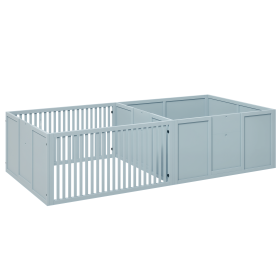 Whelping Box for Dogs Built for Mothers Comfort with Removable Doors, Also Doubles As A Puppy Playpen for Indoors (Option: Light Gray-1080x590x190 mm)