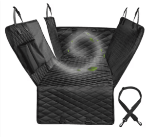 Pet Car Seat Cover Waterproof Durable Pet Hammock Car Rear Seat Cover (Option: Black-L)