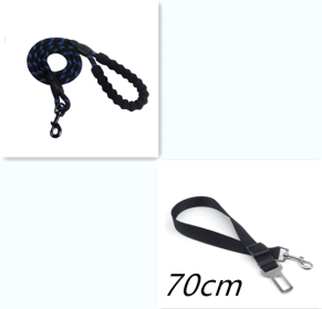 Nylon Reflective Dog Leash For Small Medium Large Dogs (Option: Black set)