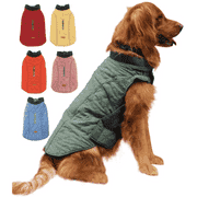 Quilted Winter Coat For Dogs. Velcro Fastening. (Option: Green-S)