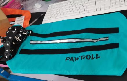 Polyester Vest Paw Roll Developing Product (Option: Blue-XS)