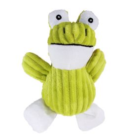 Animal Design Plush Toy With Squeaky, Play Tug-Of-War. Select Your Animal. (Option: Frog)